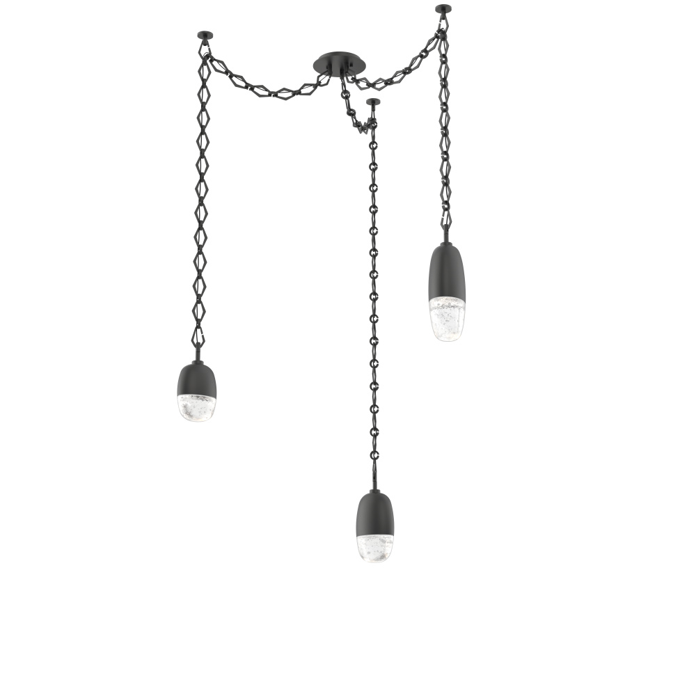 Pebble Multi Light Pendant Matte Black