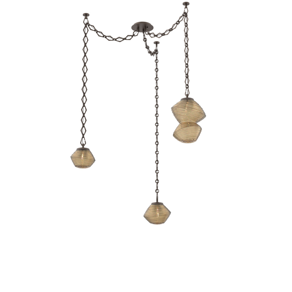 Mesa Multi Light Pendant Flat Bronze