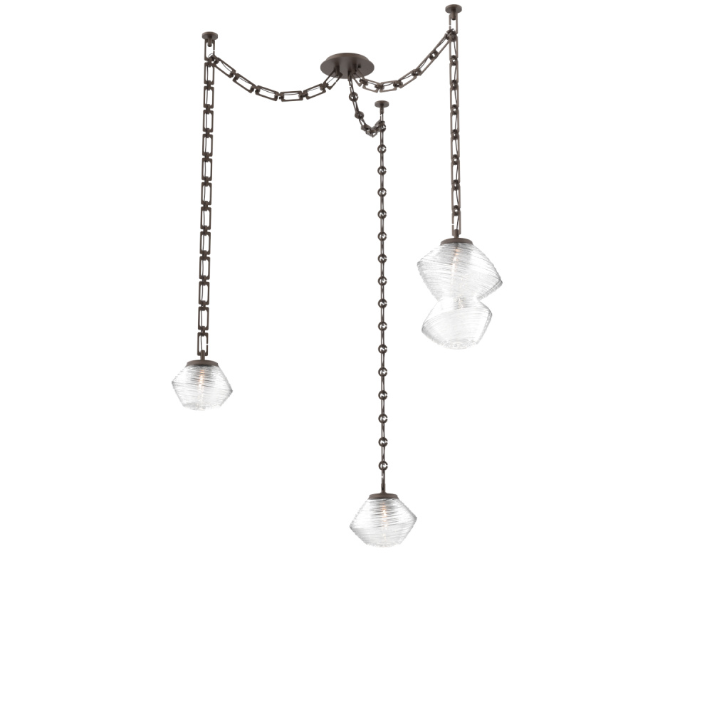 Mesa Multi Light Pendant Flat Bronze