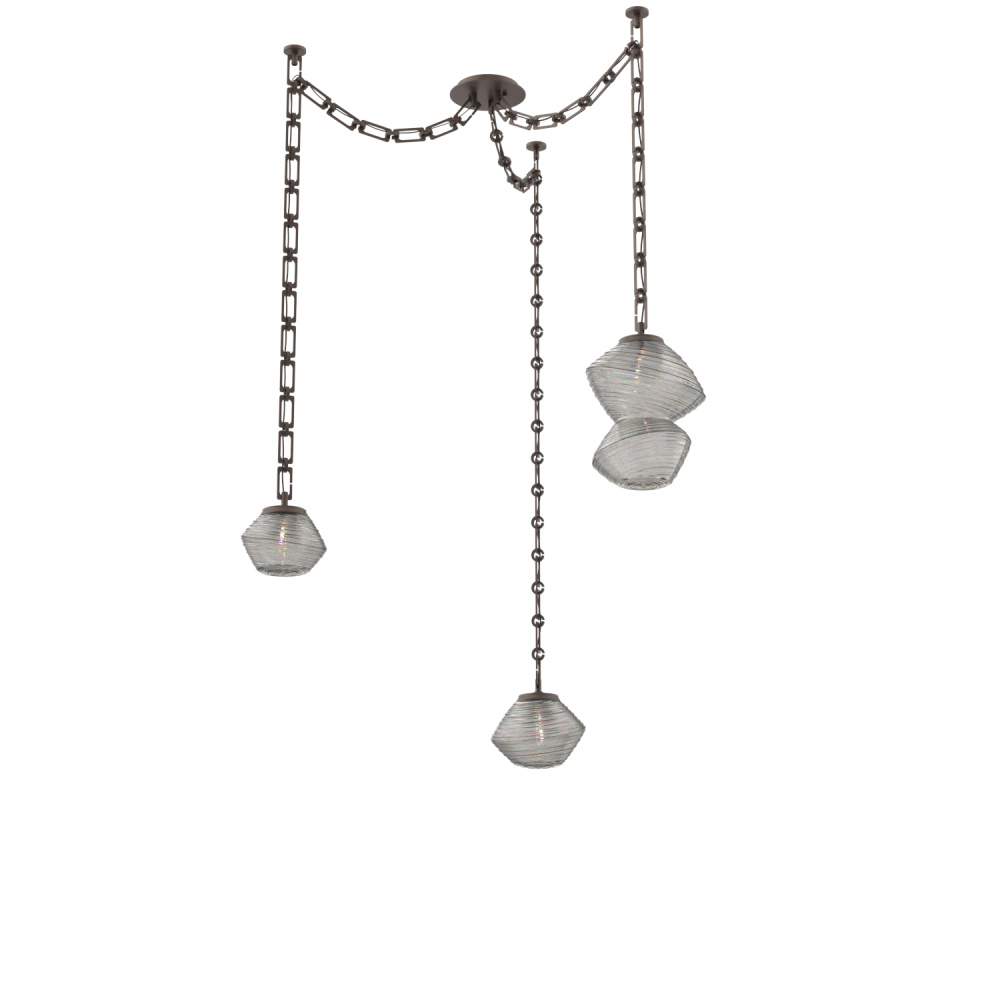 Mesa Multi Light Pendant Flat Bronze