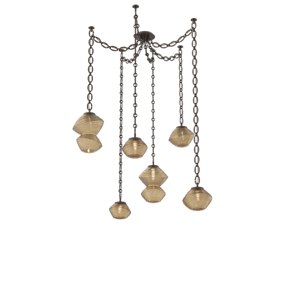 Mesa Multi Light Pendant Flat Bronze