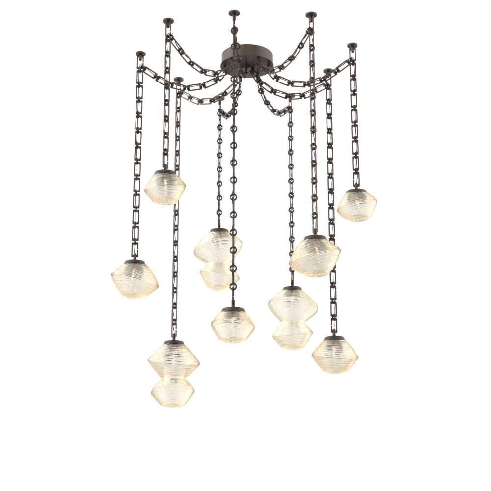 Mesa Multi Light Pendant Flat Bronze