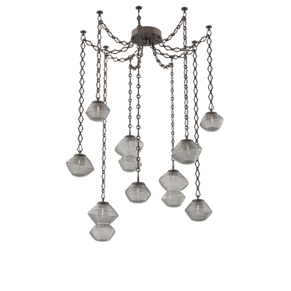 Mesa Multi Light Pendant Flat Bronze