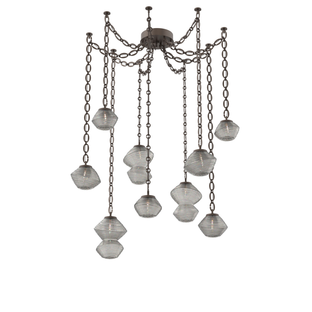 Mesa Multi Light Pendant Flat Bronze
