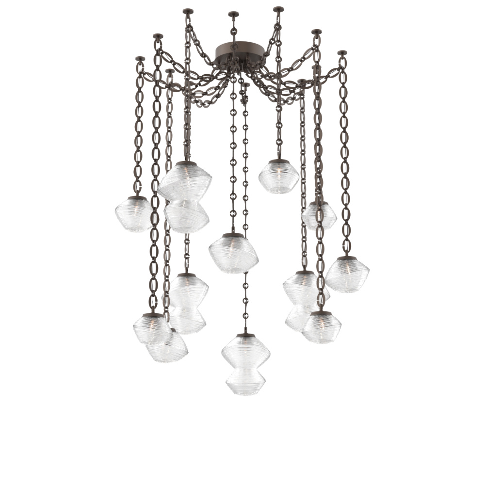 Mesa Multi Light Pendant Flat Bronze