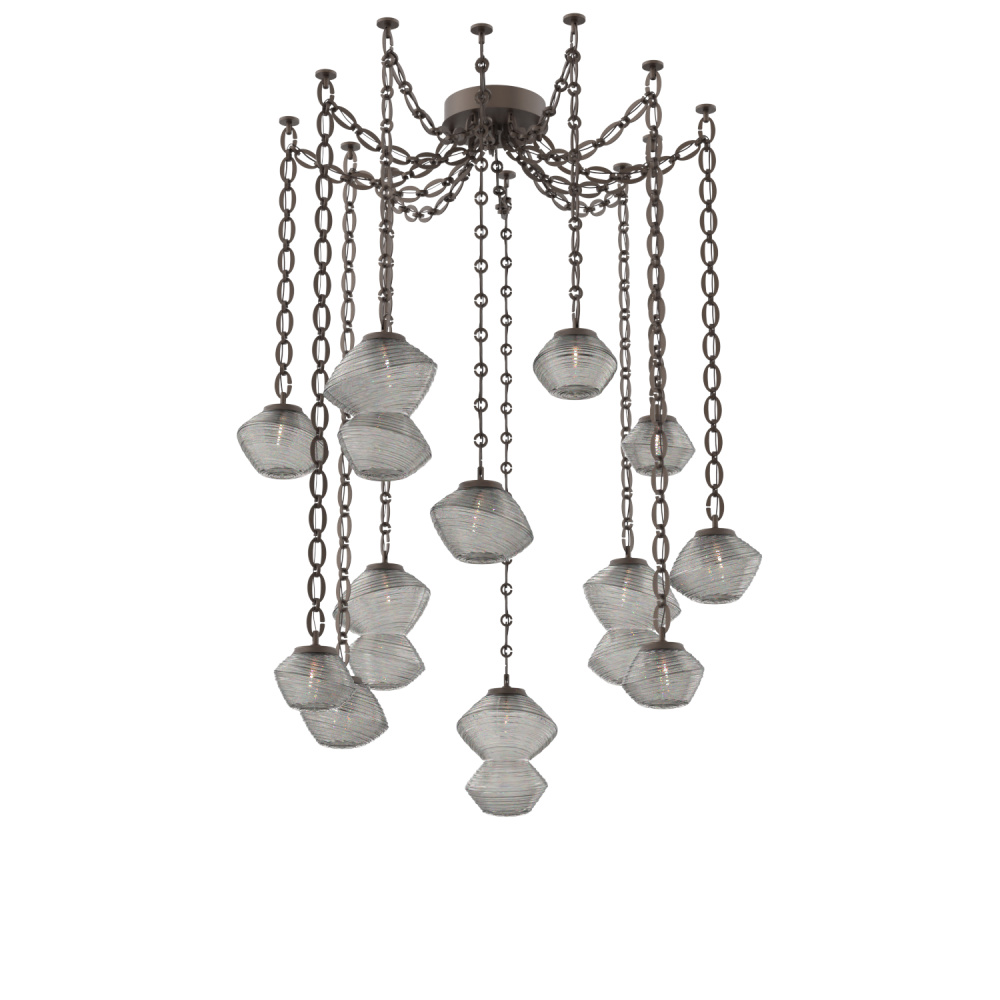 Mesa Multi Light Pendant Flat Bronze