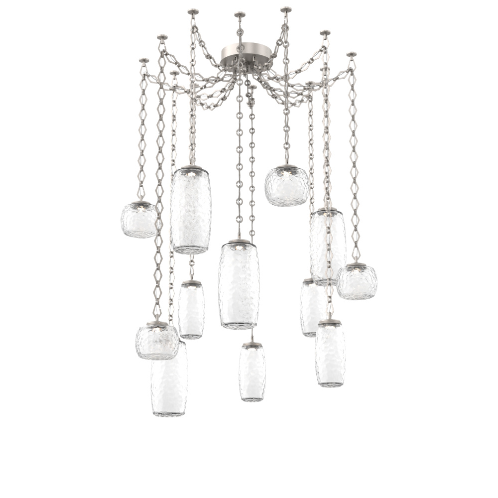 Vessel Multi Light Pendant Beige Silver