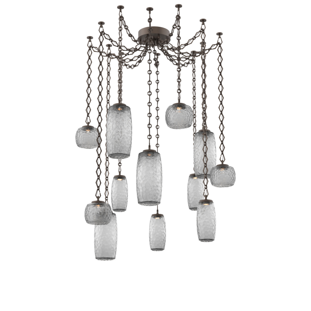 Vessel Multi Light Pendant Flat Bronze