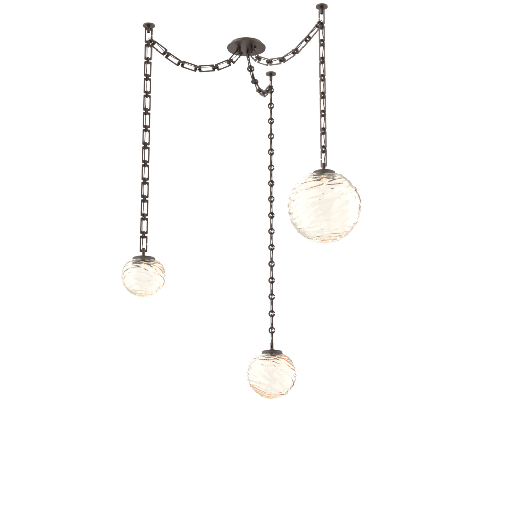 Gaia Multi Light Pendant Flat Bronze