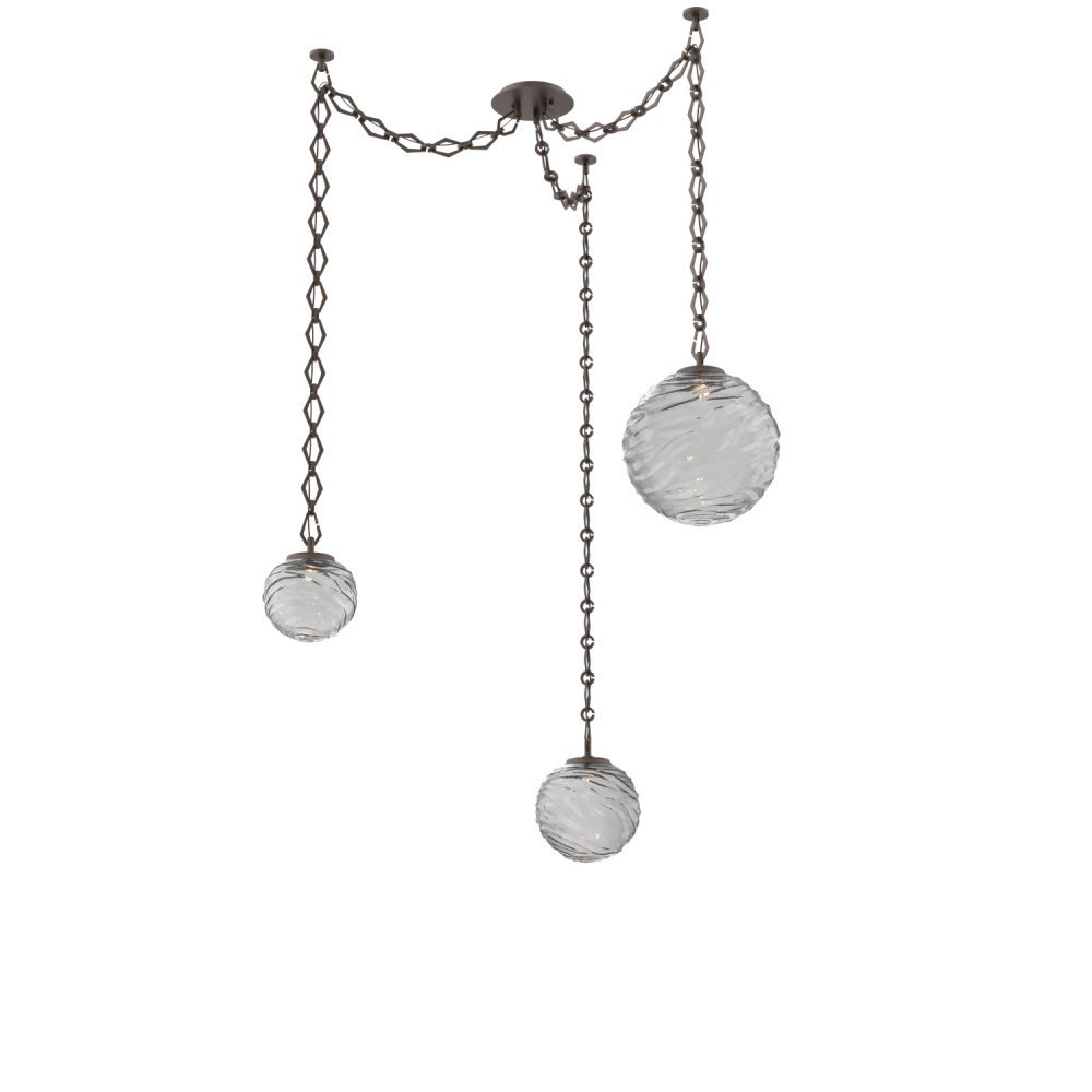 Gaia Multi Light Pendant Flat Bronze