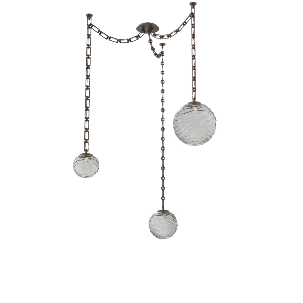Gaia Multi Light Pendant Flat Bronze
