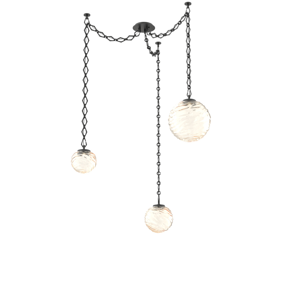 Gaia Multi Light Pendant Matte Black