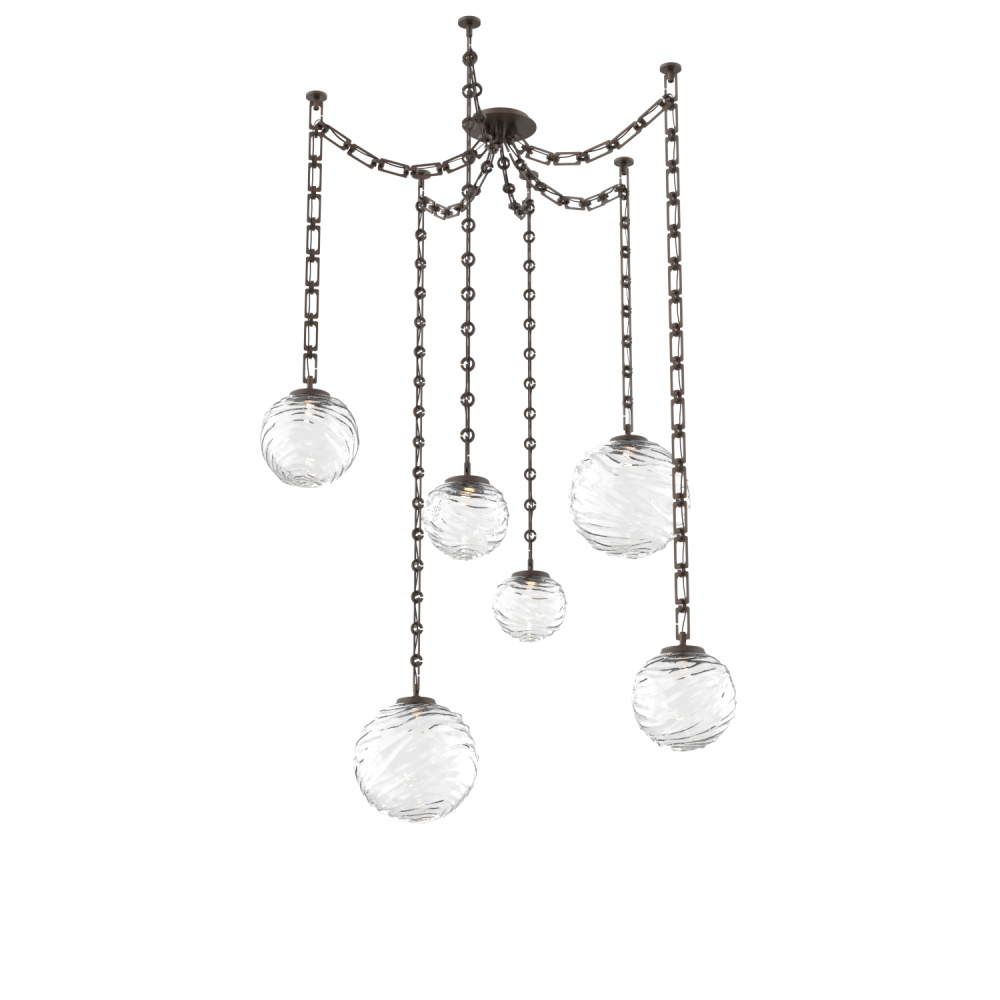 Gaia Multi Light Pendant Flat Bronze
