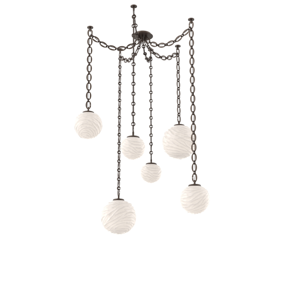 Gaia Multi Light Pendant Flat Bronze