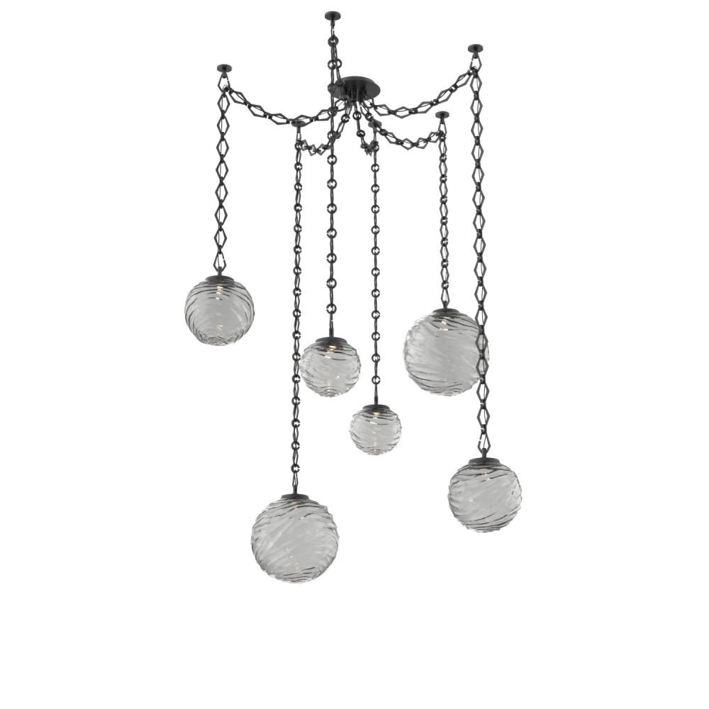 Gaia Round Chain 6pc Swag Multi-Pendant