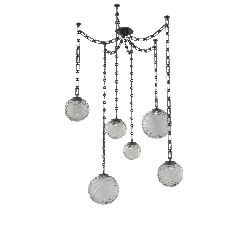 Gaia Multi Light Pendant Matte Black