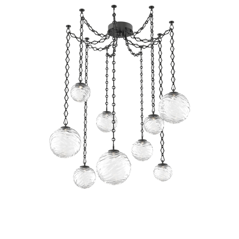 Gaia Multi Light Pendant Matte Black