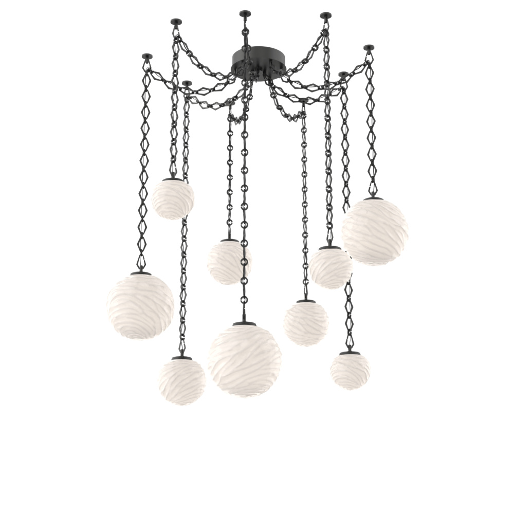 Gaia Multi Light Pendant Matte Black