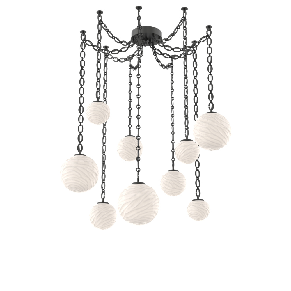 Gaia Multi Light Pendant Matte Black