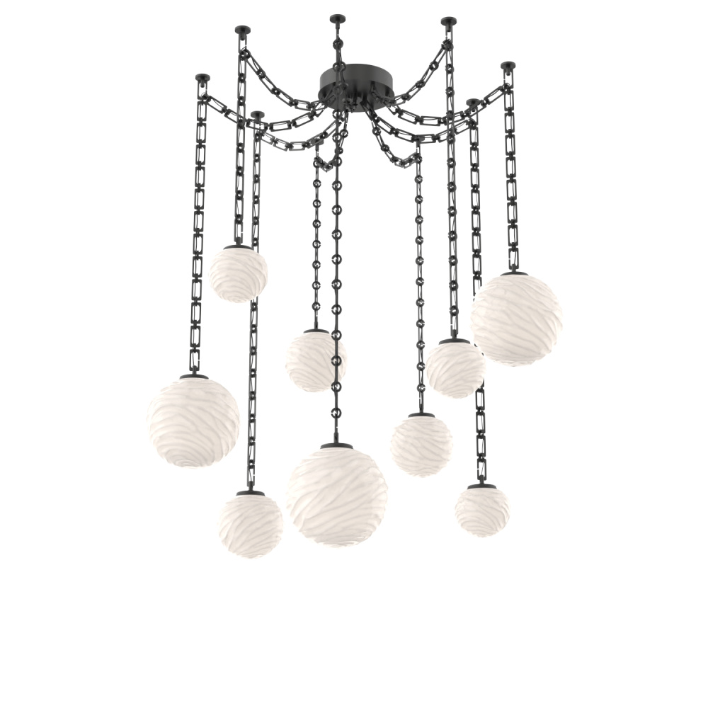 Gaia Multi Light Pendant Matte Black