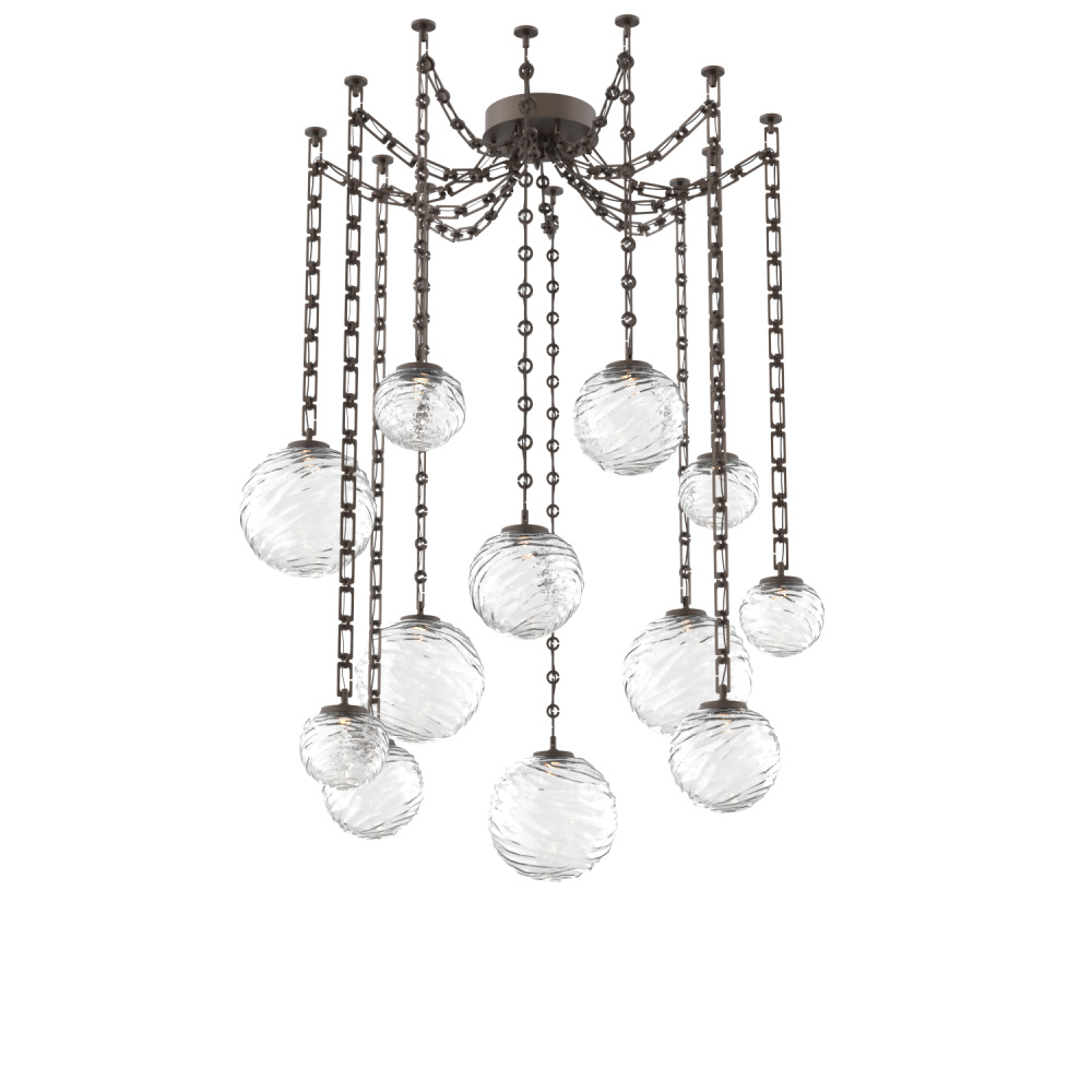 Gaia Multi Light Pendant Flat Bronze