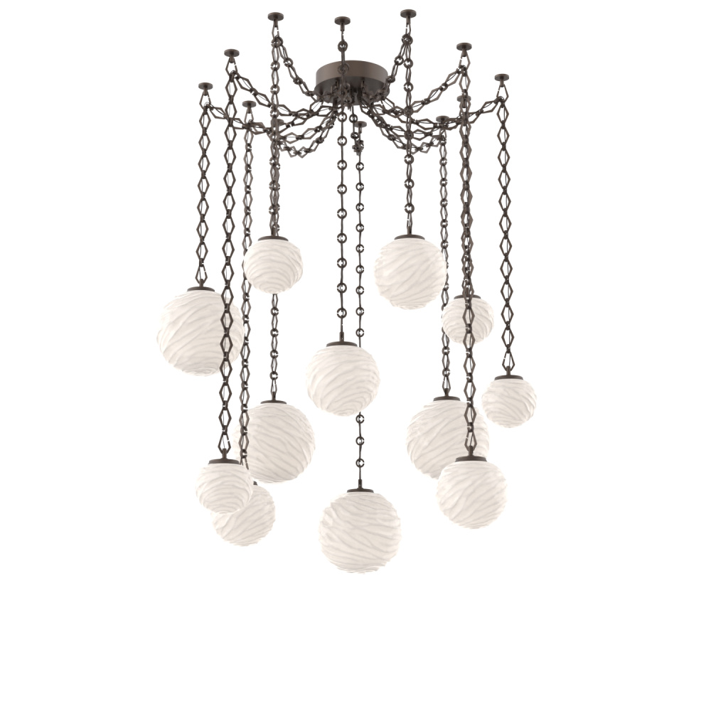 Gaia Multi Light Pendant Flat Bronze