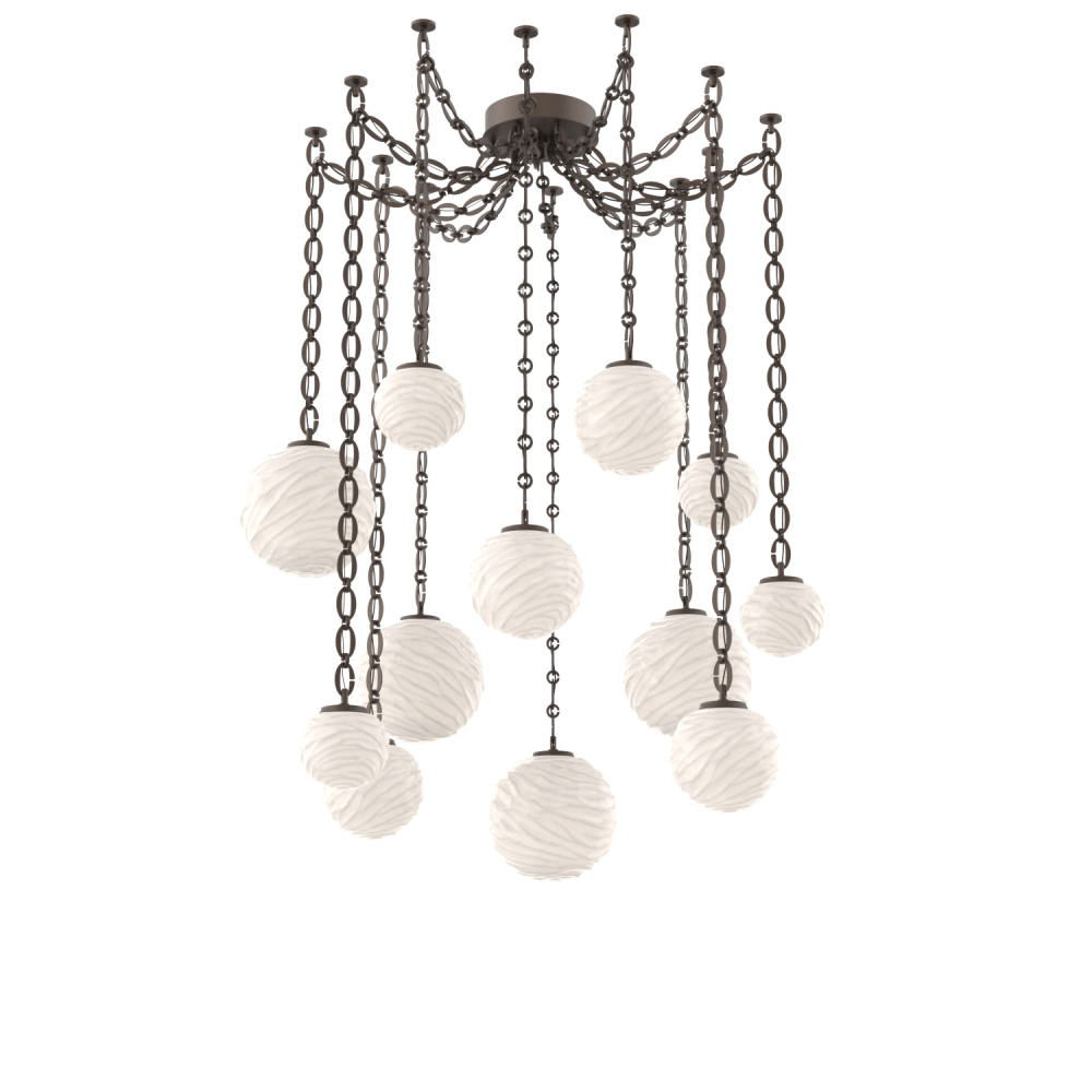 Gaia Multi Light Pendant Flat Bronze