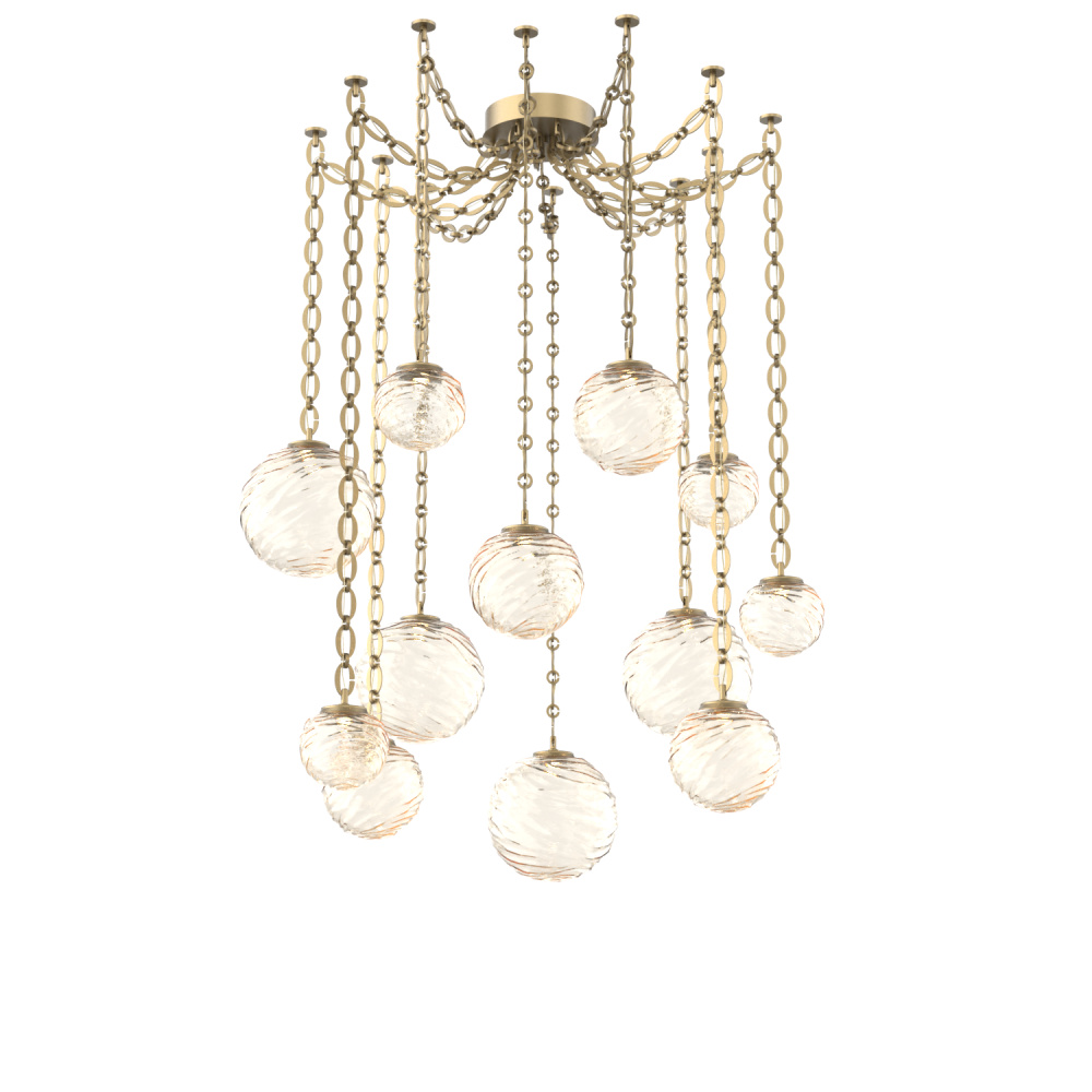 Gaia Round Chain 12pc Swag Multi-Pendant