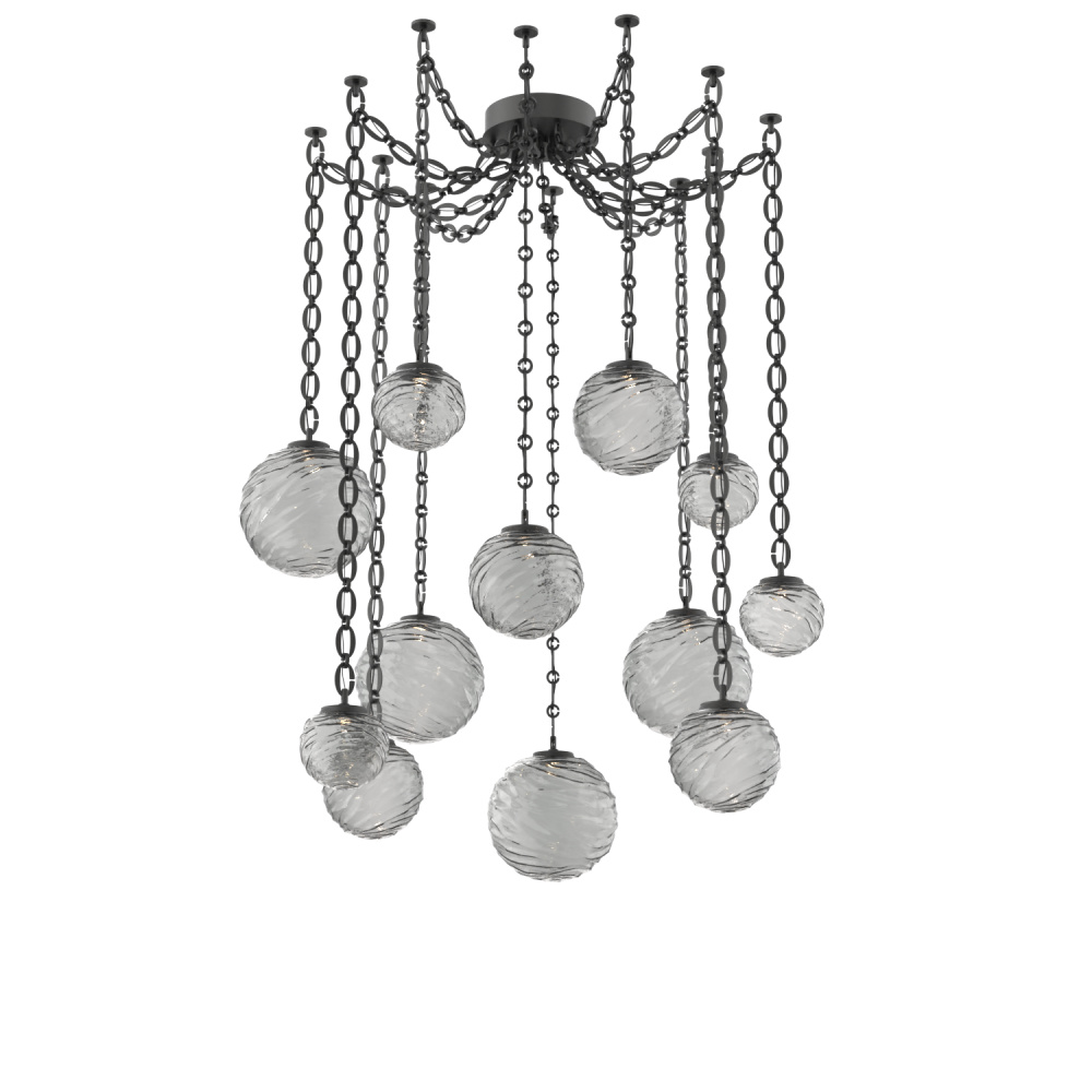 Gaia Multi Light Pendant Matte Black