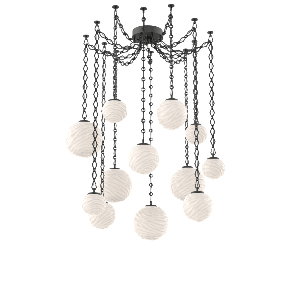 Gaia Multi Light Pendant Matte Black