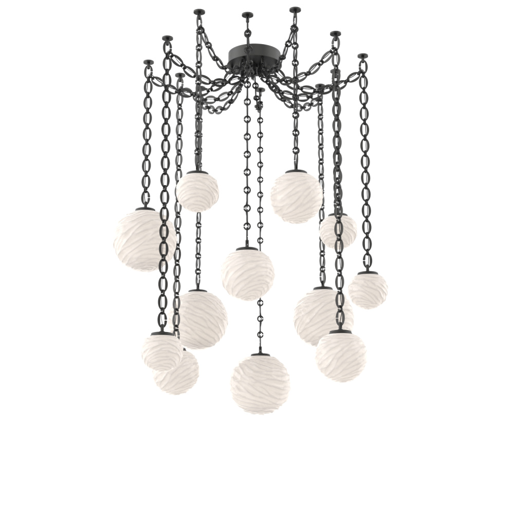 Gaia Multi Light Pendant Matte Black