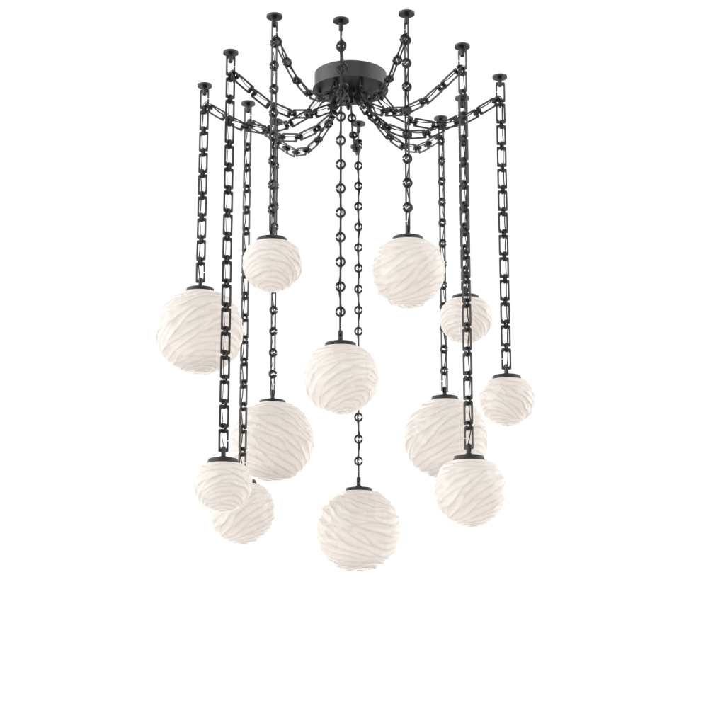 Gaia Multi Light Pendant Matte Black