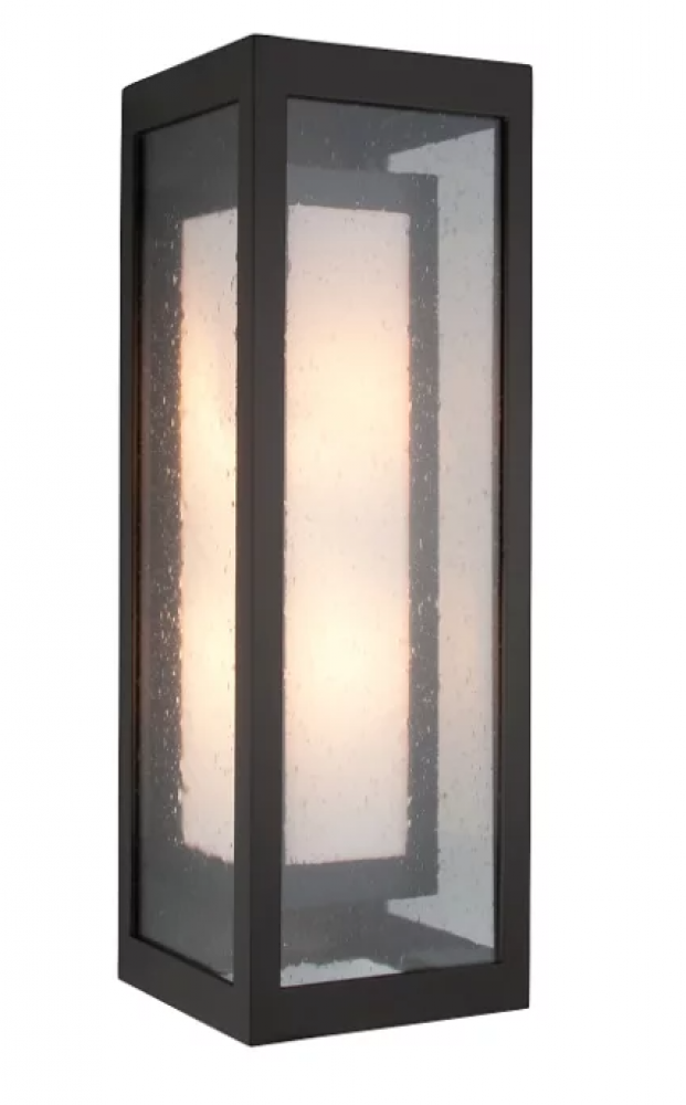 Outdoor Double Box Cover Sconce - 26-Inch