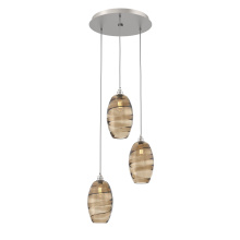 Hammerton CHB0035-03-BS-OB-C01-E2 - Ellisse Round 3pc Multi-Pendant