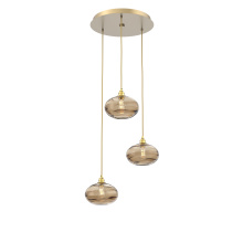 Hammerton CHB0036-03-GB-OB-C01-E2 - Coppa Round 3pc Multi-Pendant