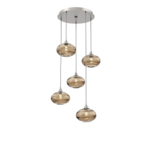 Hammerton CHB0036-05-BS-OB-C01-E2 - Coppa Round 5pc Multi-Pendant