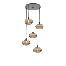 Hammerton CHB0036-05-MB-OB-C01-E2 - Coppa Round 5pc Multi-Pendant