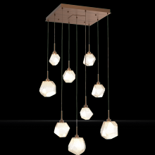 Hammerton CHB0039-09-RB-A-C01-L1 - Gem Square 9pc Multi-Pendant