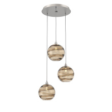 Hammerton CHB0047-03-BS-OB-C01-E2 - Terra Round 3pc Multi-Pendant