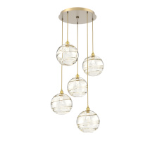 Hammerton CHB0047-05-GB-OA-C01-E2 - Terra Round 5pc Multi-Pendant