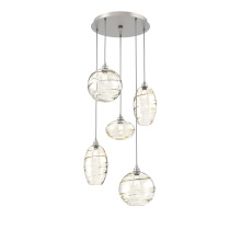 Hammerton CHB0048-05-BS-OA-C01-E2 - Misto Round 5pc Multi-Pendant