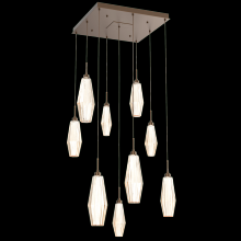 Hammerton CHB0049-09-FB-RA-C01-L1 - Aalto Square 9pc Multi-Pendant