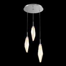 Hammerton CHB0050-03-SN-CA-C01-L3 - Rock Crystal Round 3pc Multi-Pendant