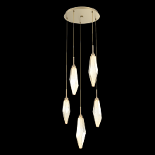 Hammerton CHB0050-05-GB-CA-C01-L3-RTS - Rock Crystal Round 5pc Multi-Pendant - Ready to Ship