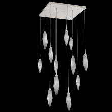 Hammerton CHB0050-12-BS-CS-C01-L3 - Rock Crystal Square 12pc Multi-Pendant