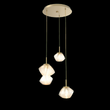 Hammerton CHB0089-03-GB-A-C01-L1 - Mesa Round 3pc Multi-Pendant