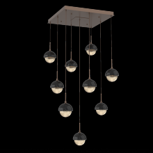Hammerton CHB0093-09-BB-A-C01-L1-BM - Cabochon Square 9pc Multi-Pendant