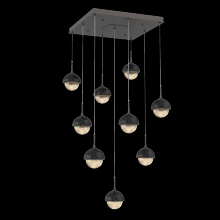 Hammerton CHB0093-09-GP-A-C01-L1-BM - Cabochon Square 9pc Multi-Pendant