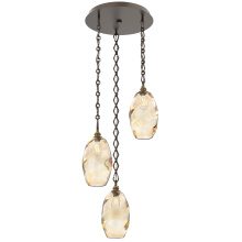 Hammerton CNB0035-03-FB-OA-CH1-E2 - Ellisse Round 3pc Multi-Pendant Chain