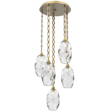 Hammerton CNB0035-05-GB-OC-CH2-E2 - Ellisse Round 5pc Multi-Pendant Chain